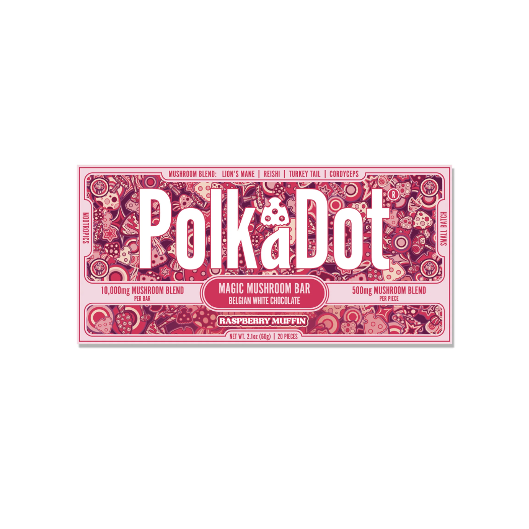 Polk-a-Dot Mushroom Chocolate Bars