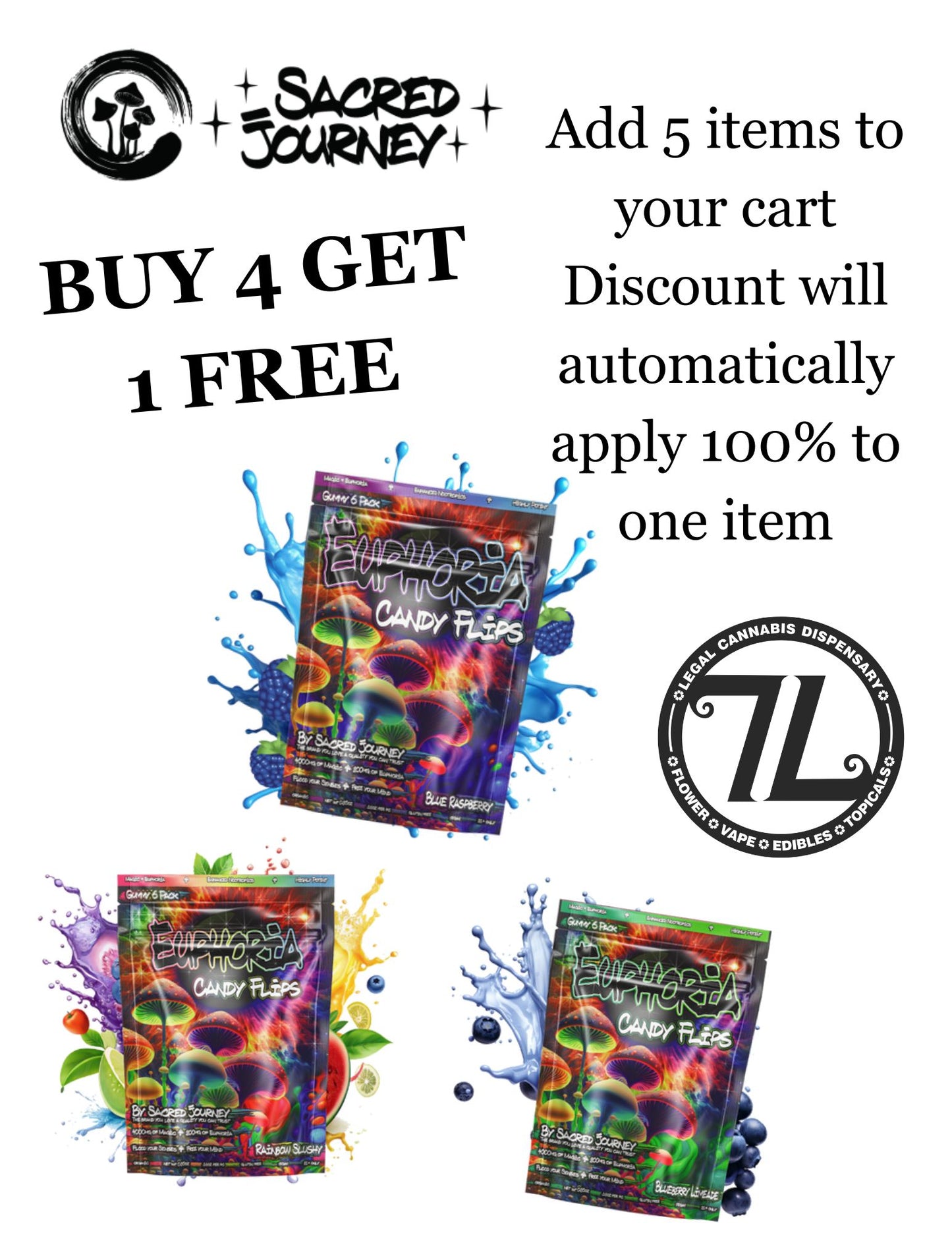 Sacred Journey Euphoria Candy Flips