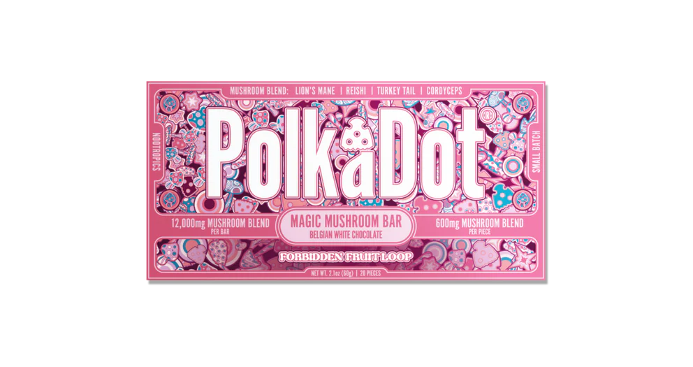 Polk-a-Dot Mushroom Chocolate Bars