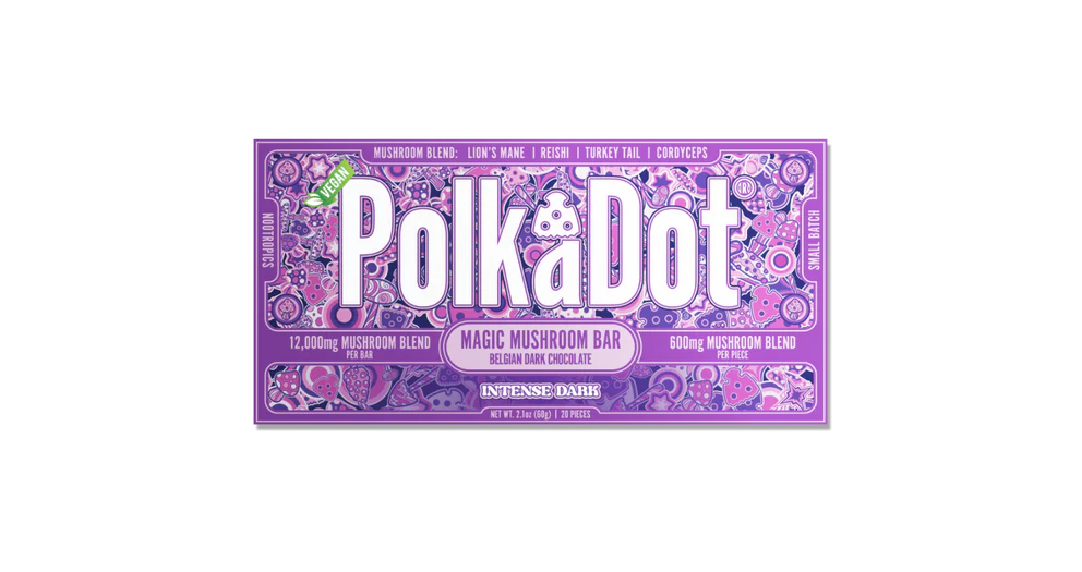 Polk-a-Dot Mushroom Chocolate Bars