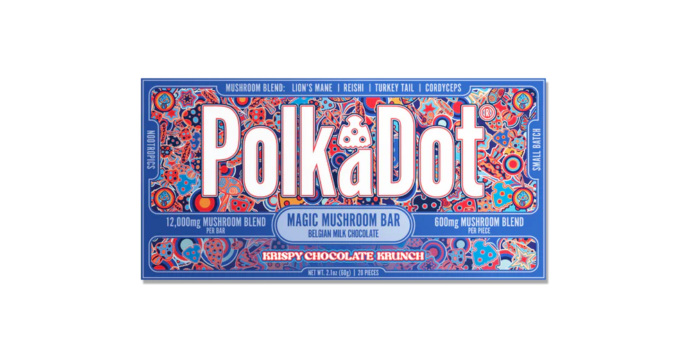 Polk-a-Dot Mushroom Chocolate Bars