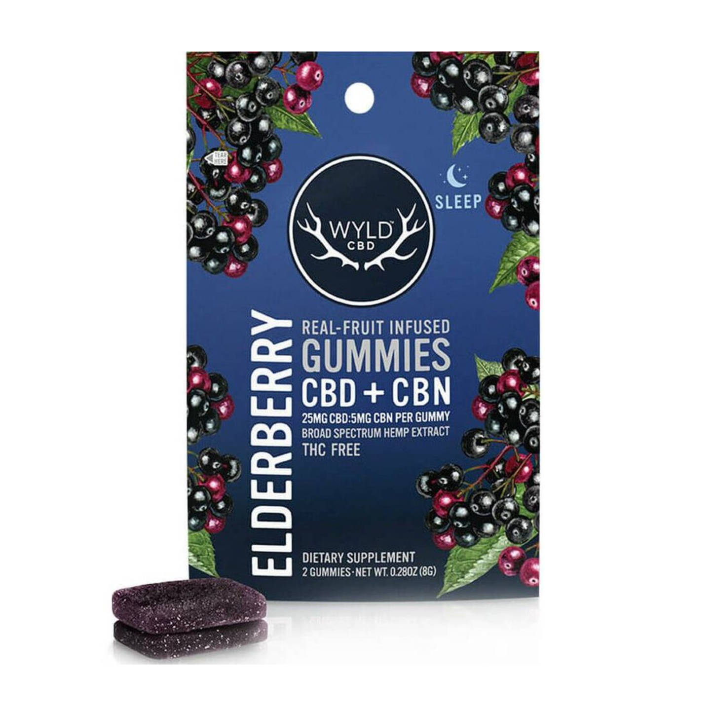 WYLD CBD Elderberry Nighttime Gummies