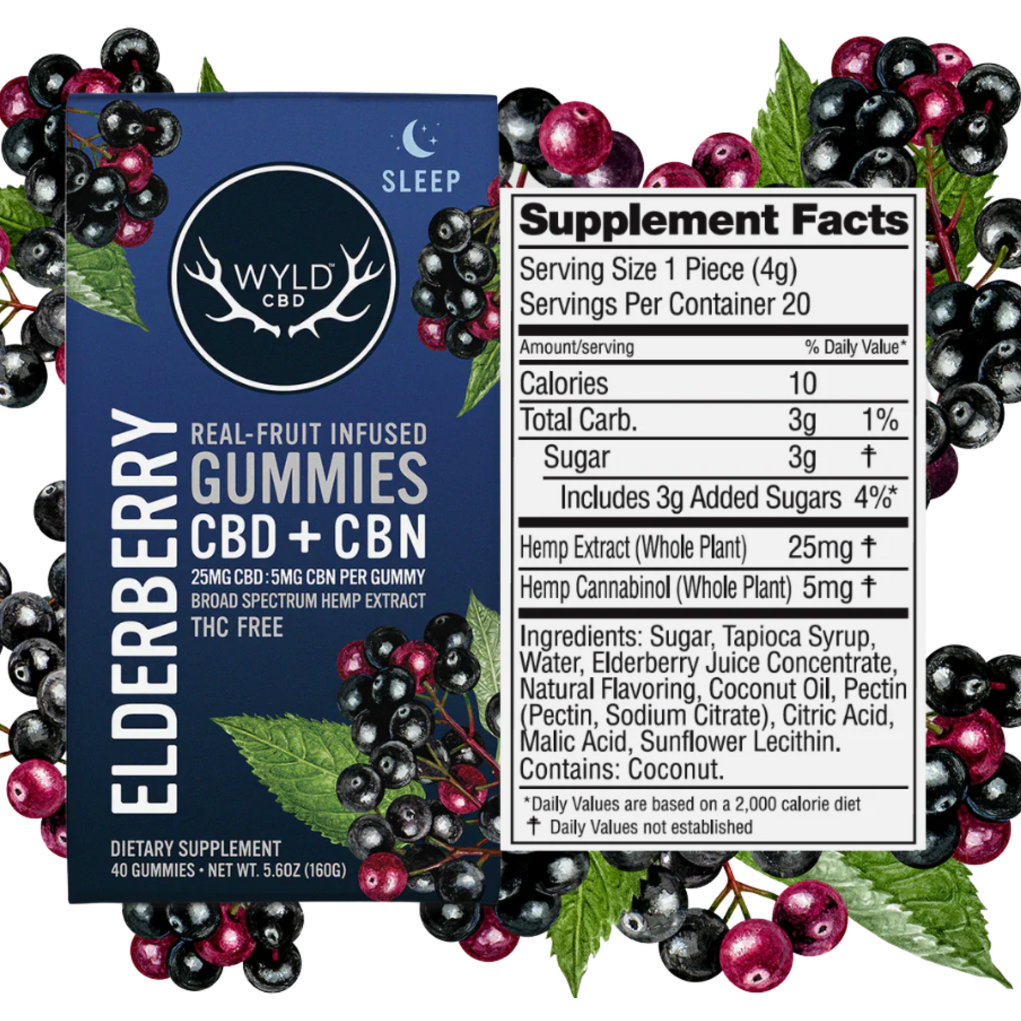 WYLD CBD Elderberry Nighttime Gummies