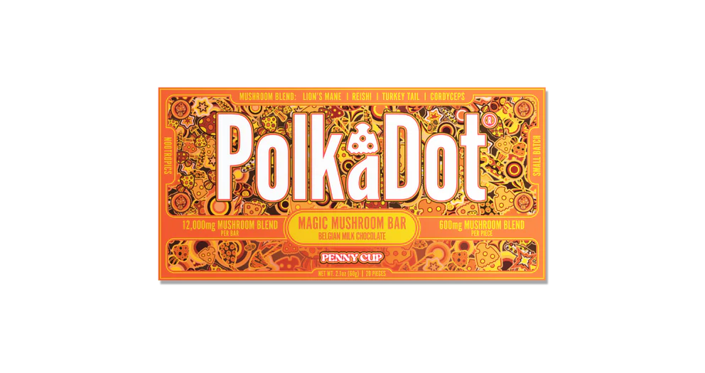 Polk-a-Dot Mushroom Chocolate Bars
