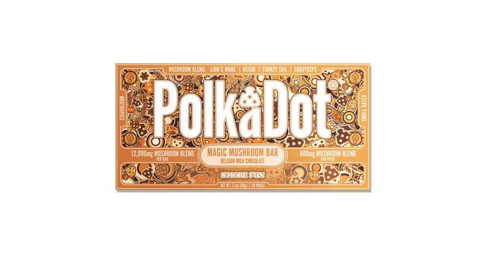 Polk-a-Dot Mushroom Chocolate Bars