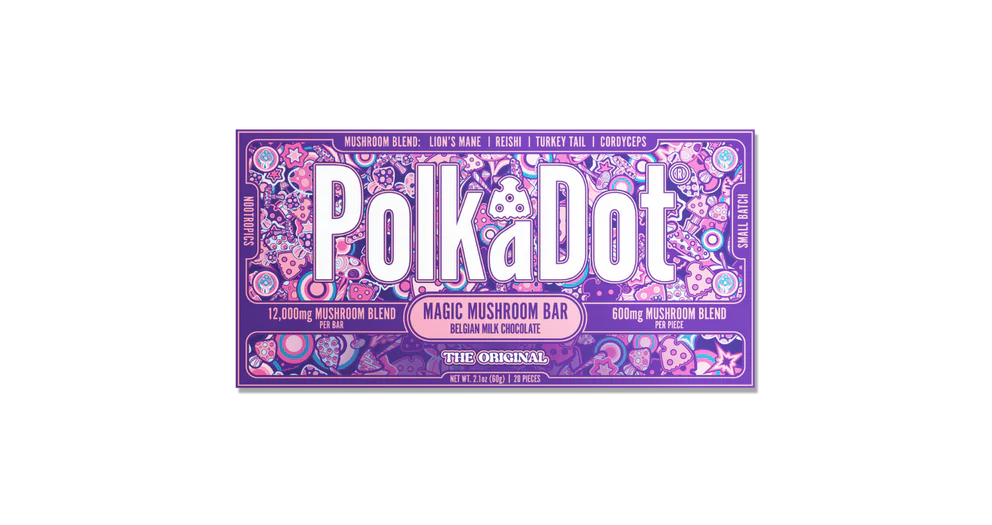 Polk-a-Dot Mushroom Chocolate Bars