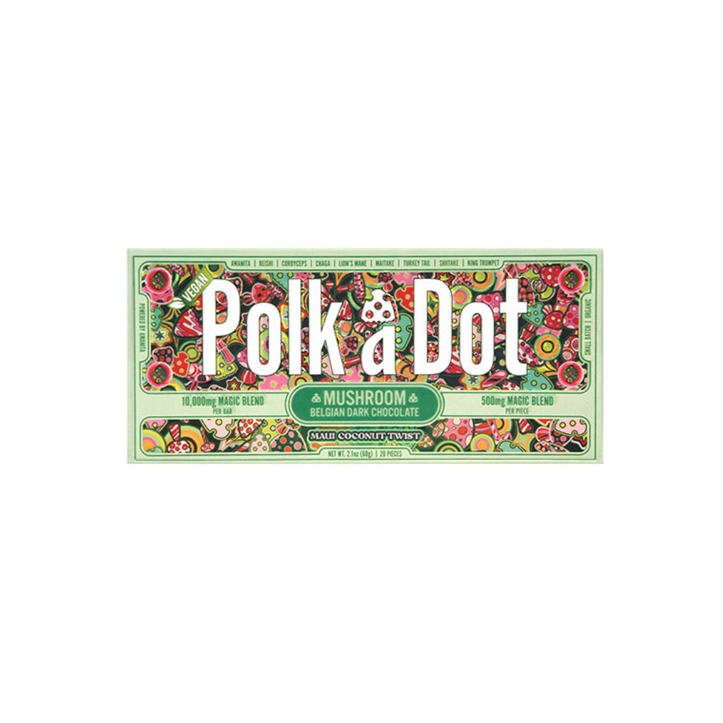 Polk-a-Dot Mushroom Chocolate Bars