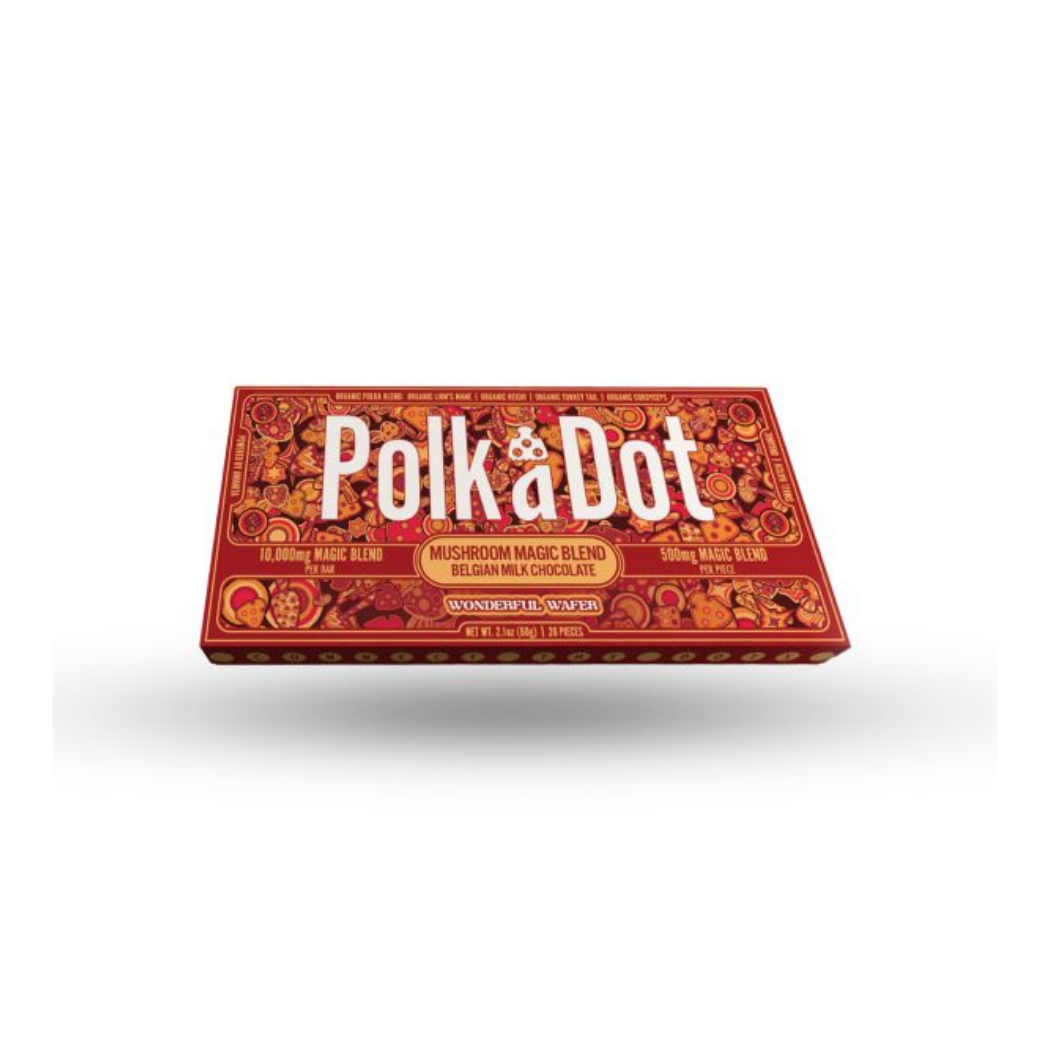 Polk-a-Dot Mushroom Chocolate Bars